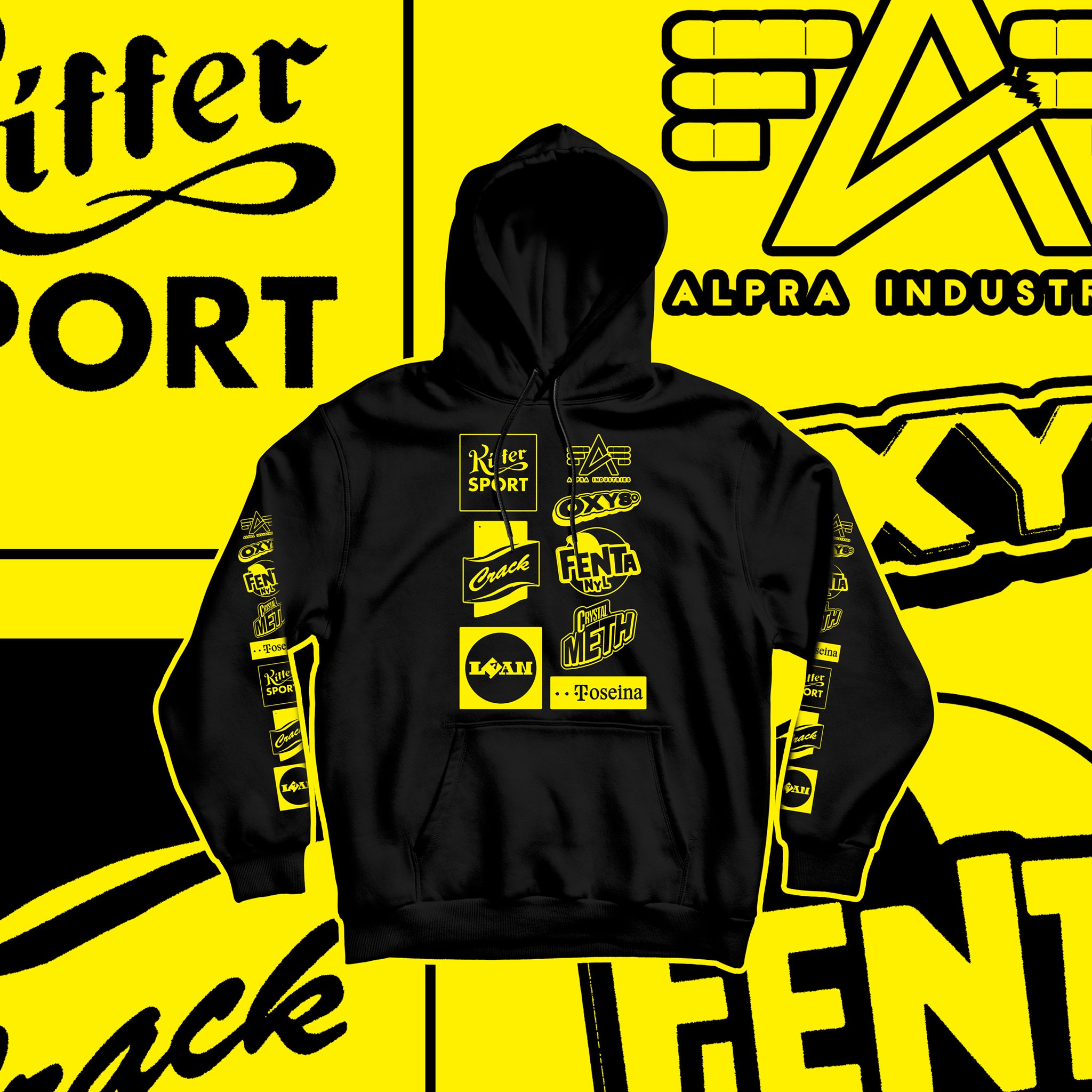 Bild von HEAVY USER - HOODY [schwarz]